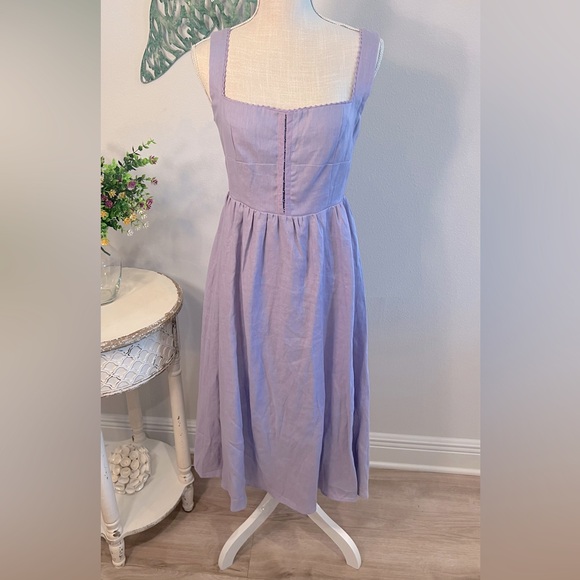 Olivaceous lavender sundress NWT Sz L - Picture 1 of 6